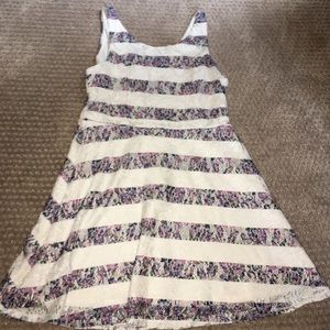 Striped floral dress